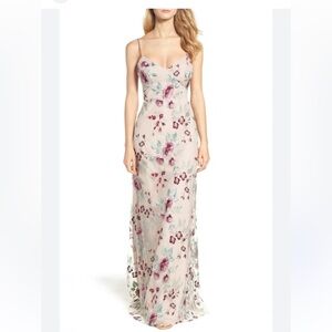 Jenny Yoo Long Bridesmaid Dress Julianna in Enchanted Floral Vintage Iris Size 4